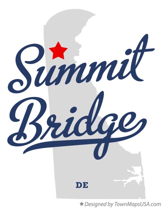 Map of Summit Bridge Delaware DE