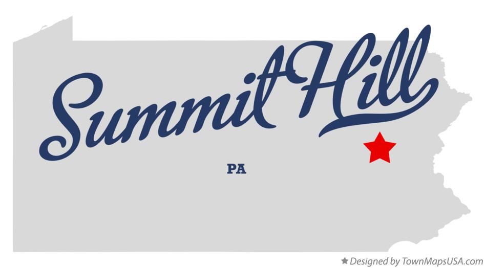 Map of Summit Hill Pennsylvania PA