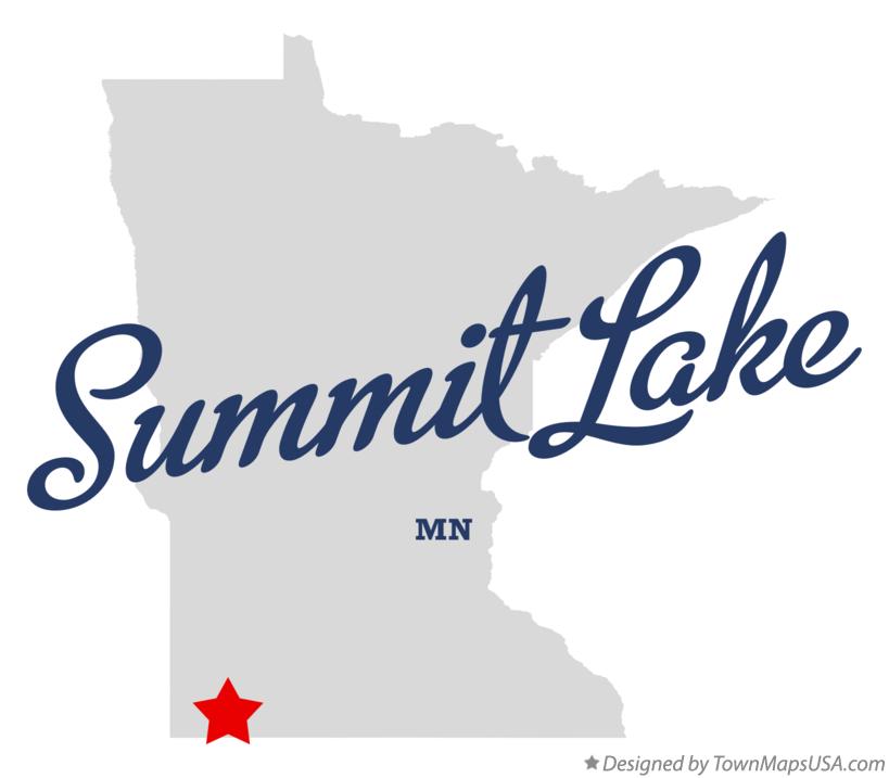 Map of Summit Lake Minnesota MN