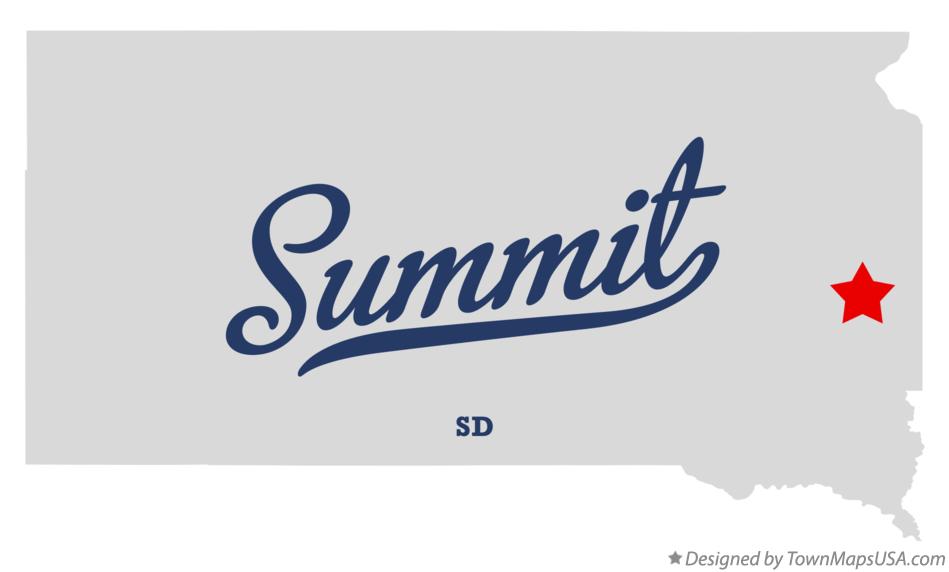 Map of Summit South Dakota SD