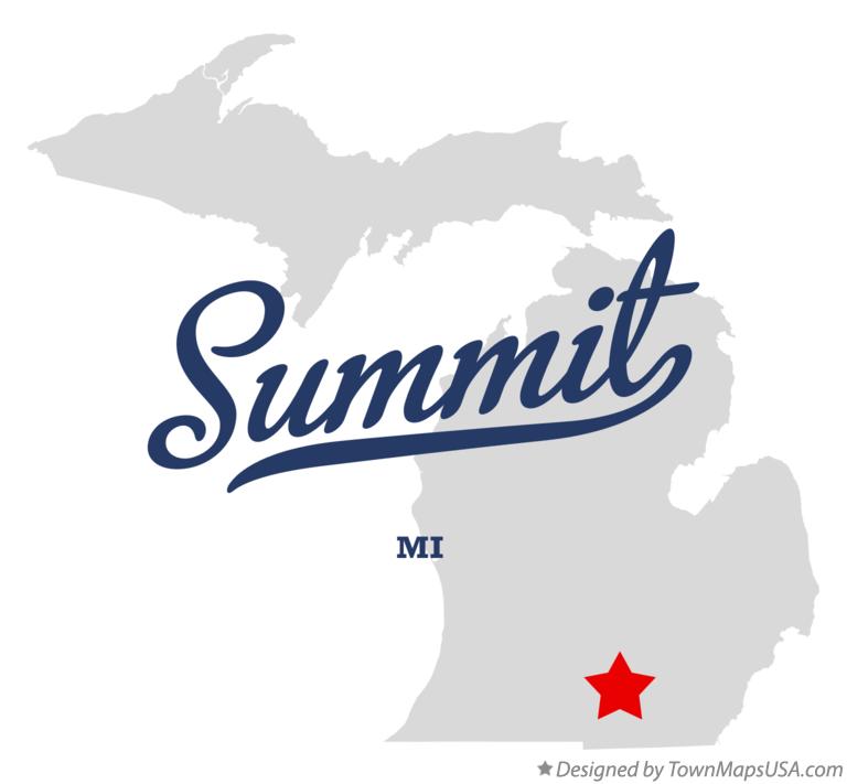 Map of Summit Michigan MI