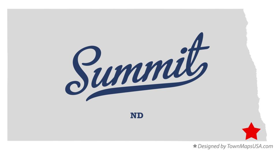 Map of Summit North Dakota ND