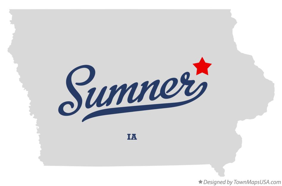 Map of Sumner Iowa IA