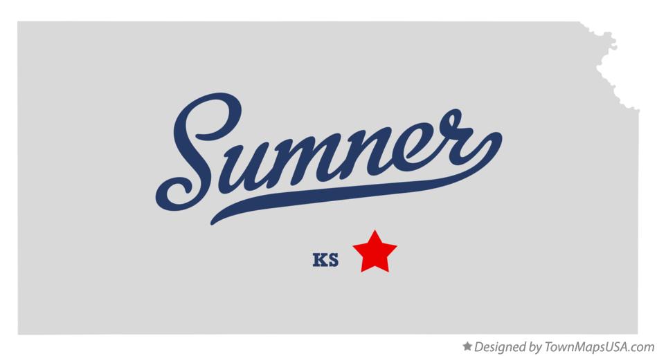 Map of Sumner Kansas KS
