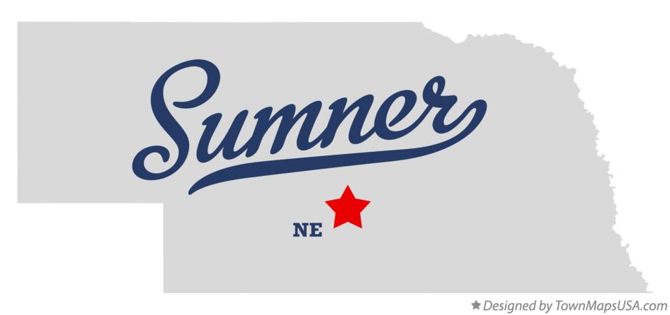 Map of Sumner Nebraska NE