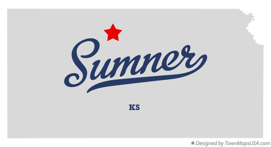 Map of Sumner Kansas KS