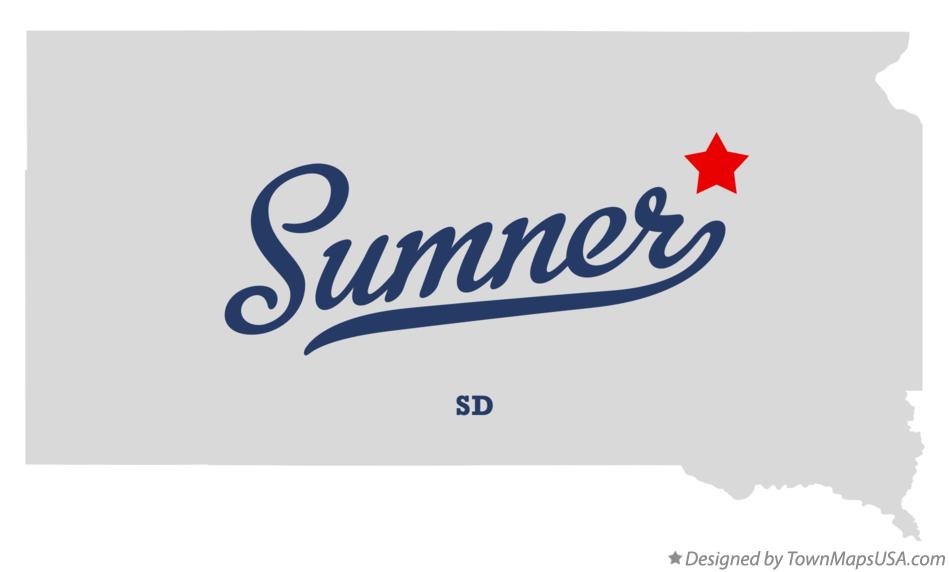 Map of Sumner South Dakota SD