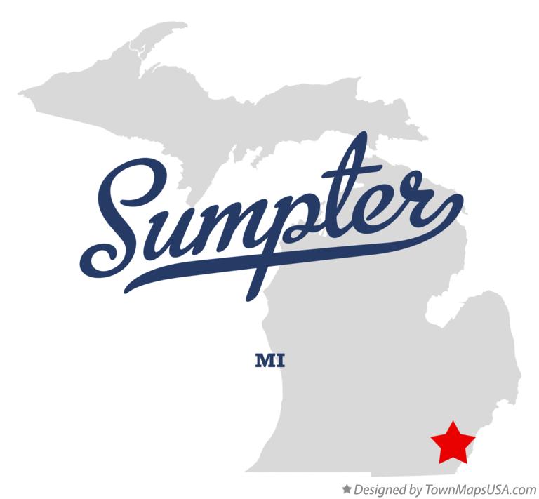 Map of Sumpter Michigan MI