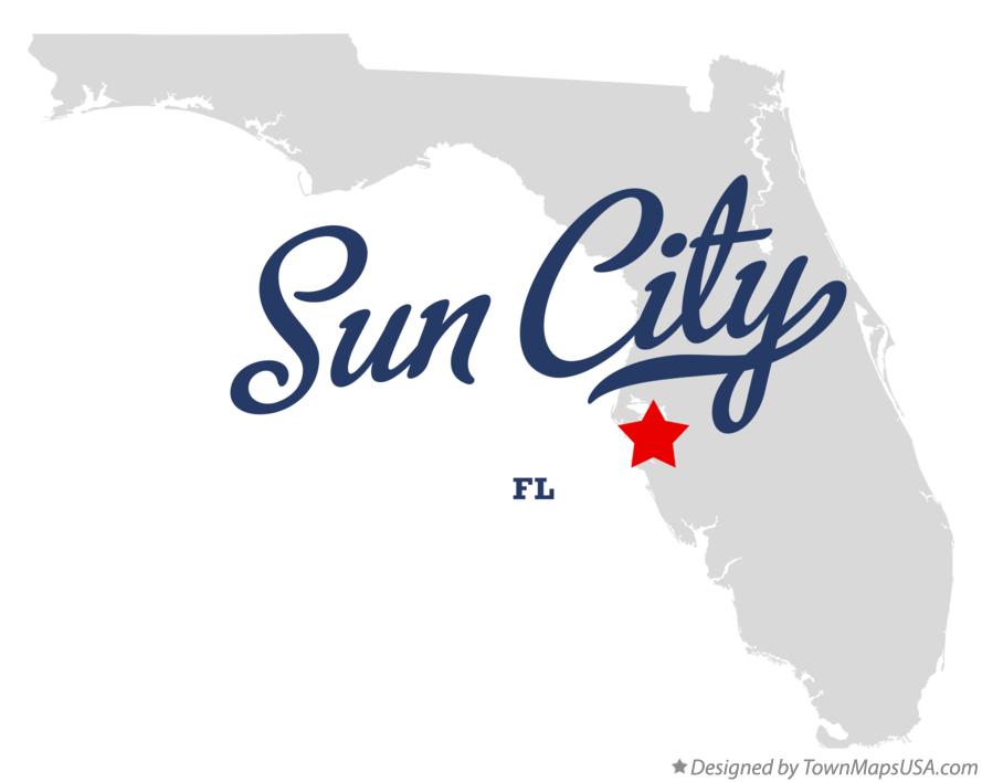 Map of Sun City Florida FL