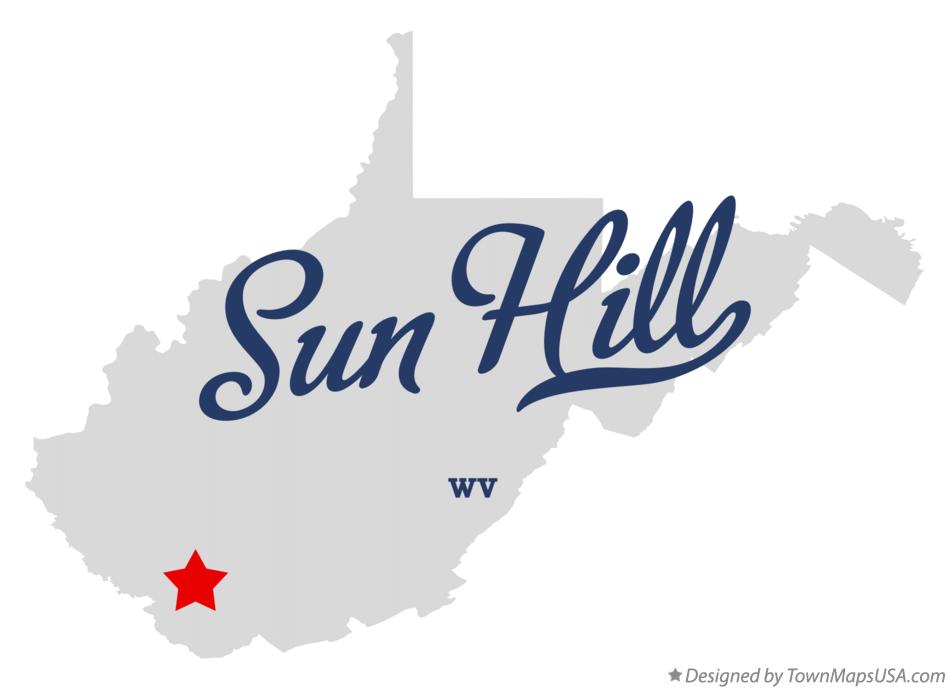 Map of Sun Hill West Virginia WV