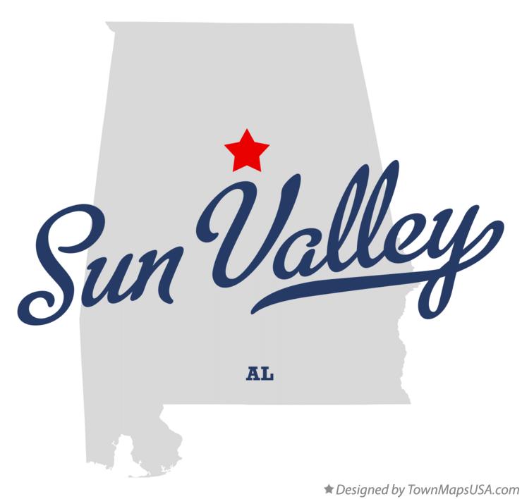 Map of Sun Valley Alabama AL