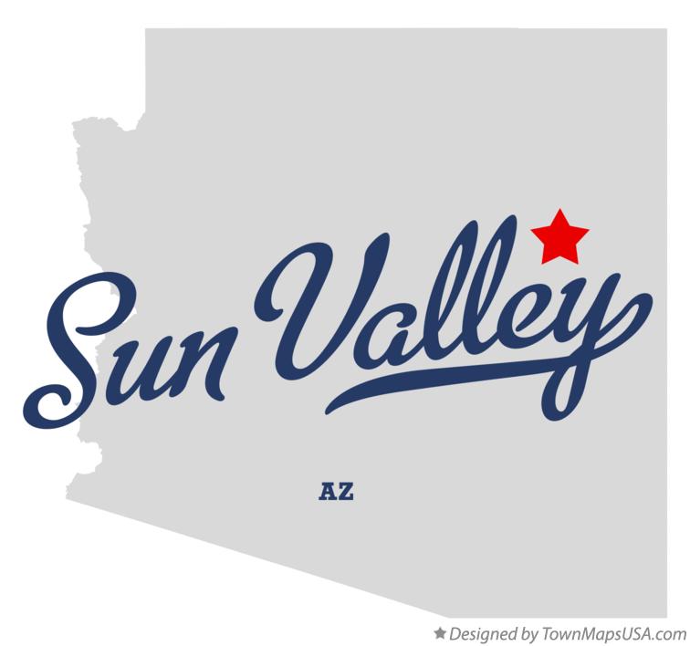 Map of Sun Valley Arizona AZ