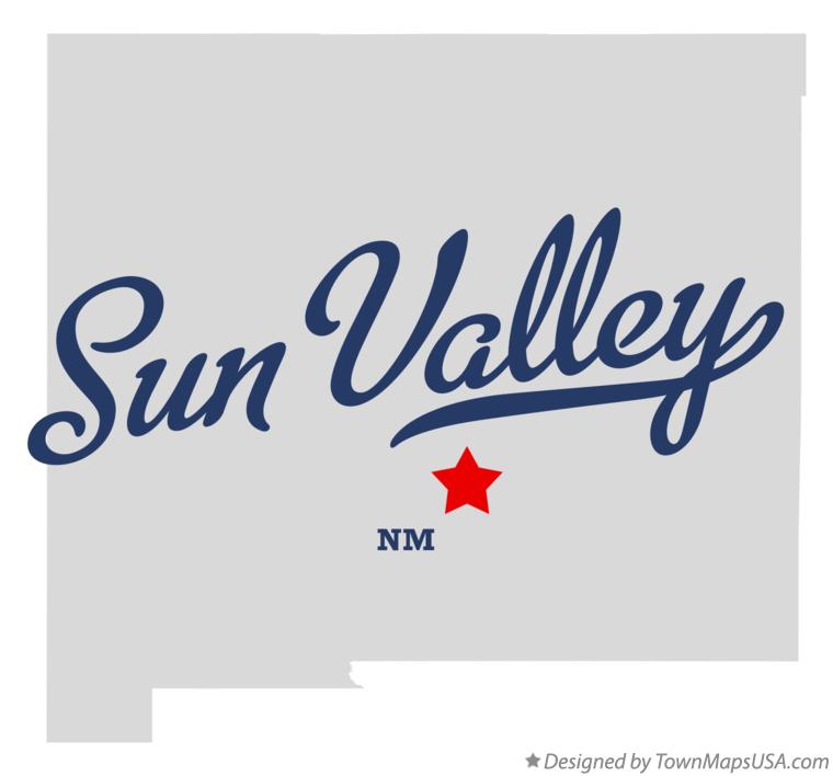 Map of Sun Valley New Mexico NM