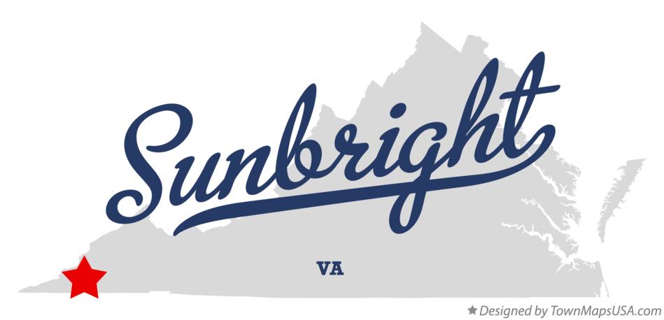 Map of Sunbright Virginia VA