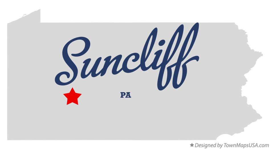 Map of Suncliff Pennsylvania PA