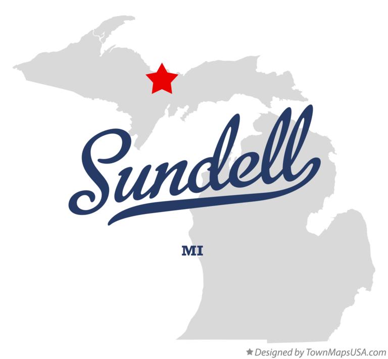 Map of Sundell Michigan MI