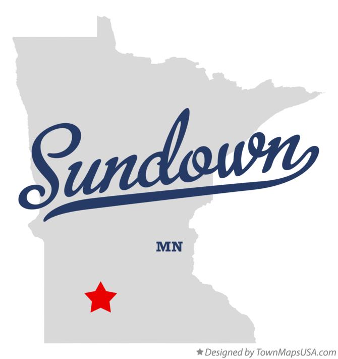 Map of Sundown Minnesota MN