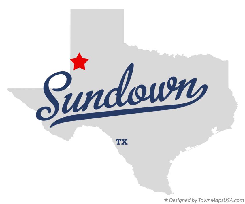 Map of Sundown Texas TX