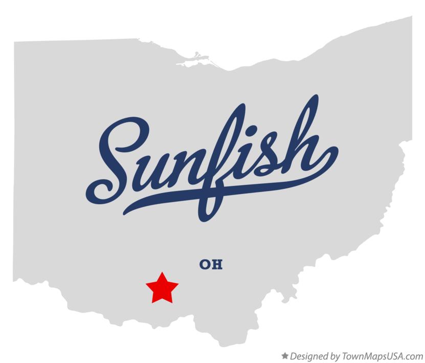 Map of Sunfish Ohio OH