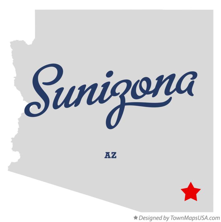 Map of Sunizona Arizona AZ