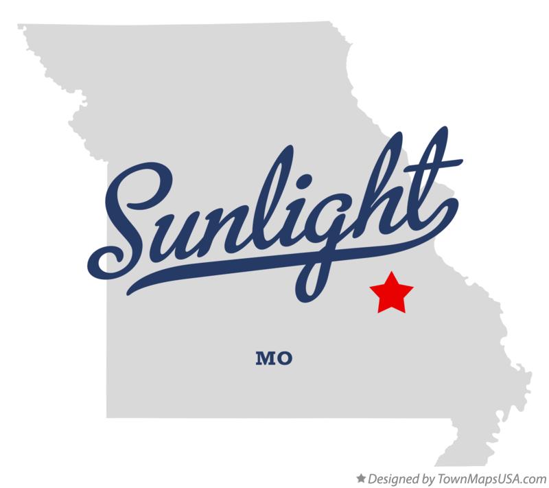 Map of Sunlight Missouri MO