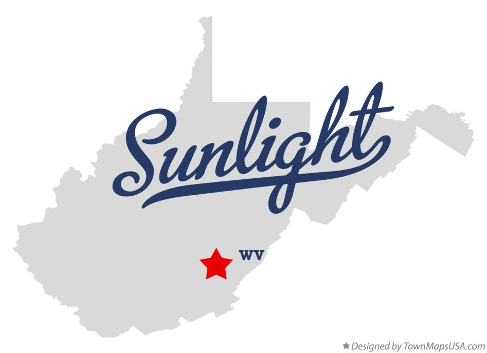 Map of Sunlight West Virginia WV