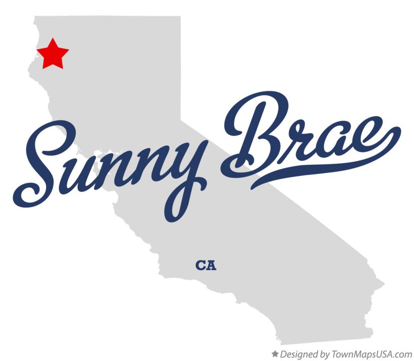 Map of Sunny Brae California CA