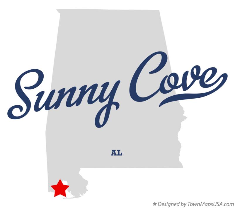 Map of Sunny Cove Alabama AL