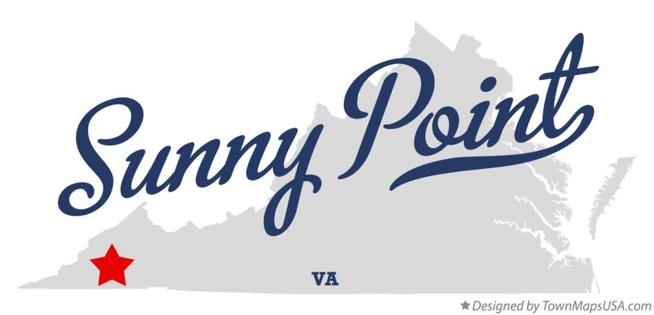 Map of Sunny Point Virginia VA
