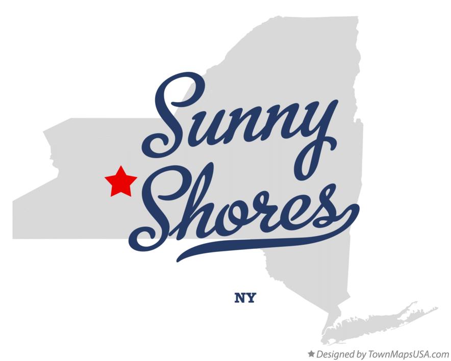 Map of Sunny Shores New York NY