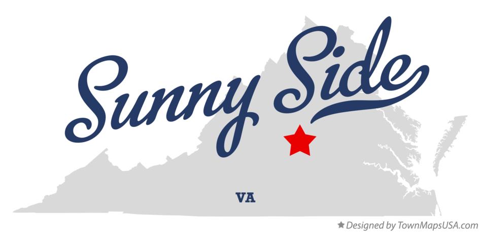 Map of Sunny Side Virginia VA