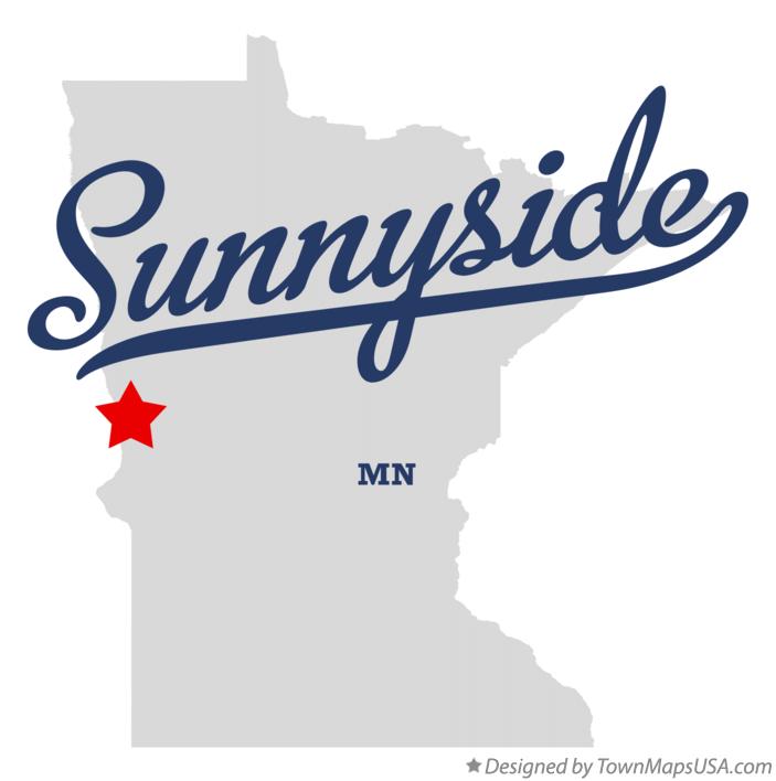 Map of Sunnyside Minnesota MN