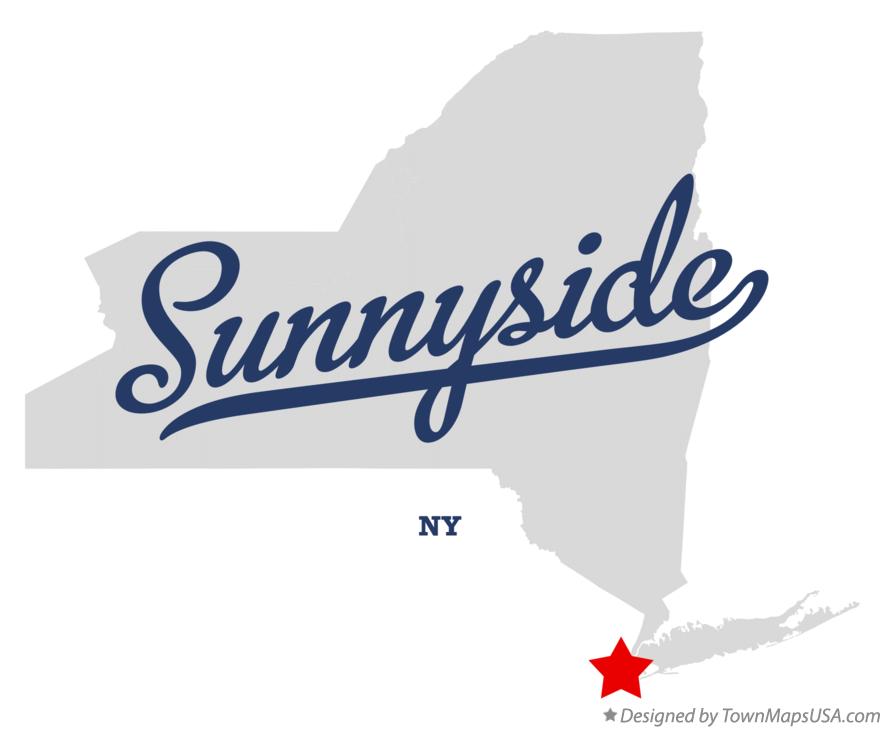 Map of Sunnyside New York NY