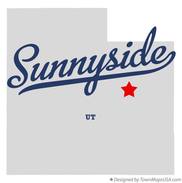 Map of Sunnyside Utah UT