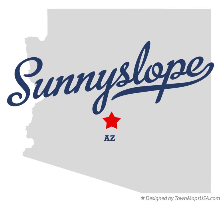 Map of Sunnyslope Arizona AZ