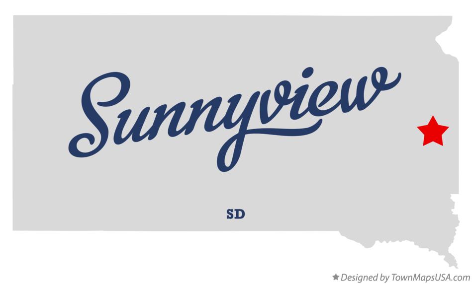 Map of Sunnyview South Dakota SD
