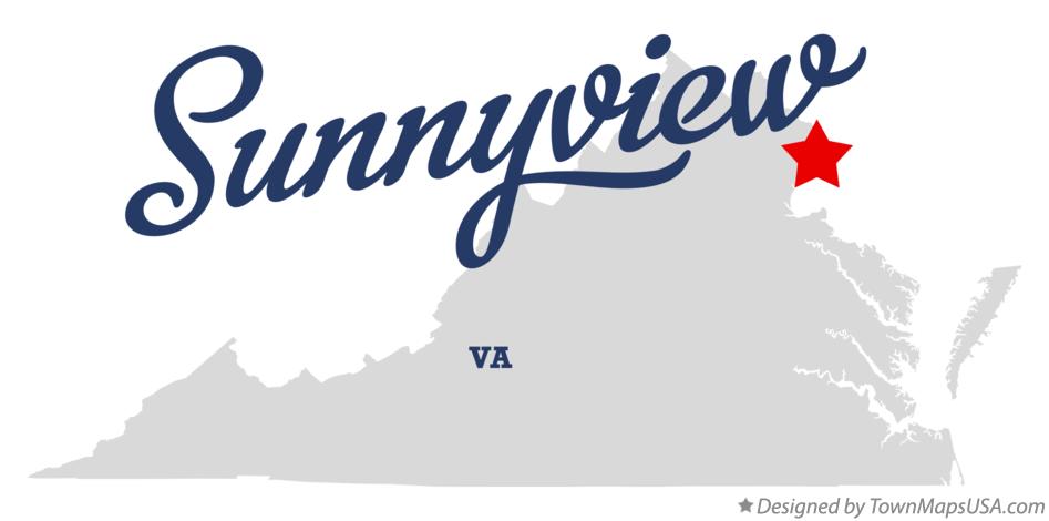 Map of Sunnyview Virginia VA