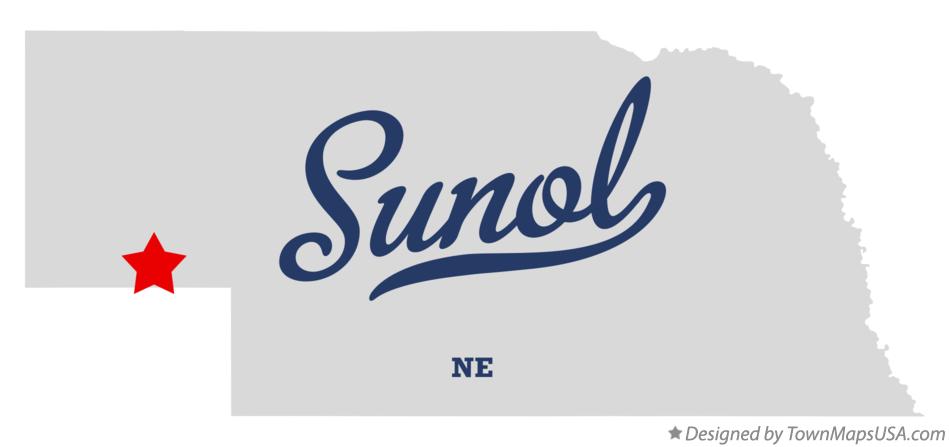 Map of Sunol Nebraska NE