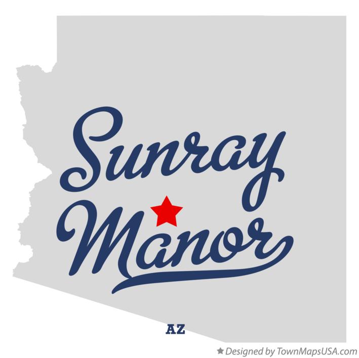 Map of Sunray Manor Arizona AZ