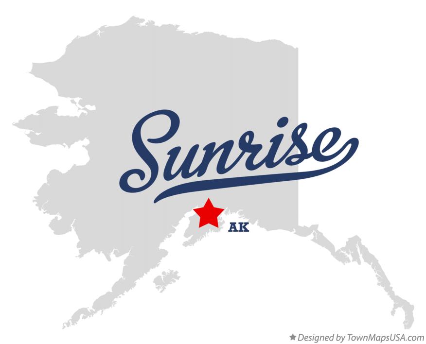 Map of Sunrise Alaska AK