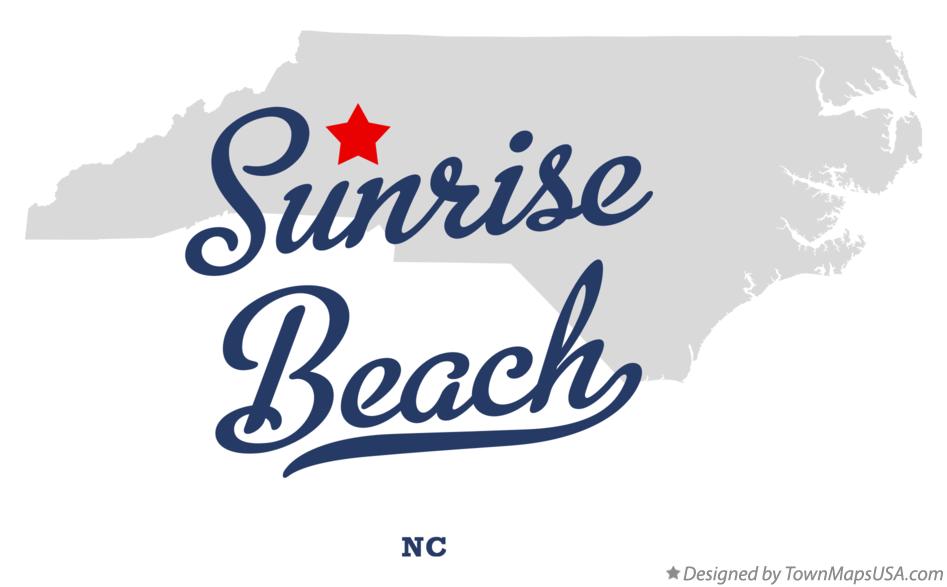 Map of Sunrise Beach North Carolina NC