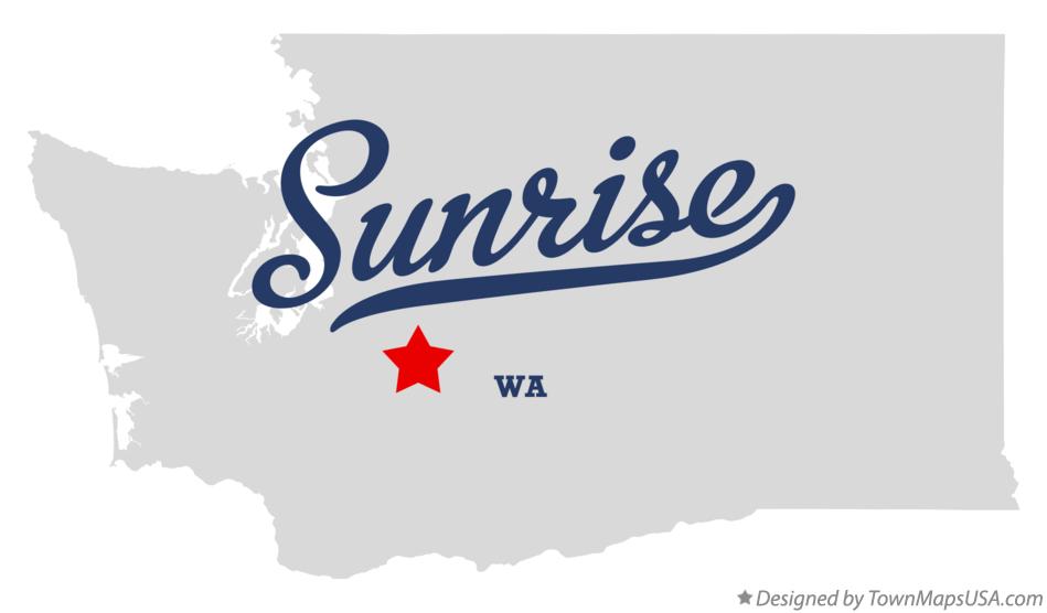 Map of Sunrise Washington WA