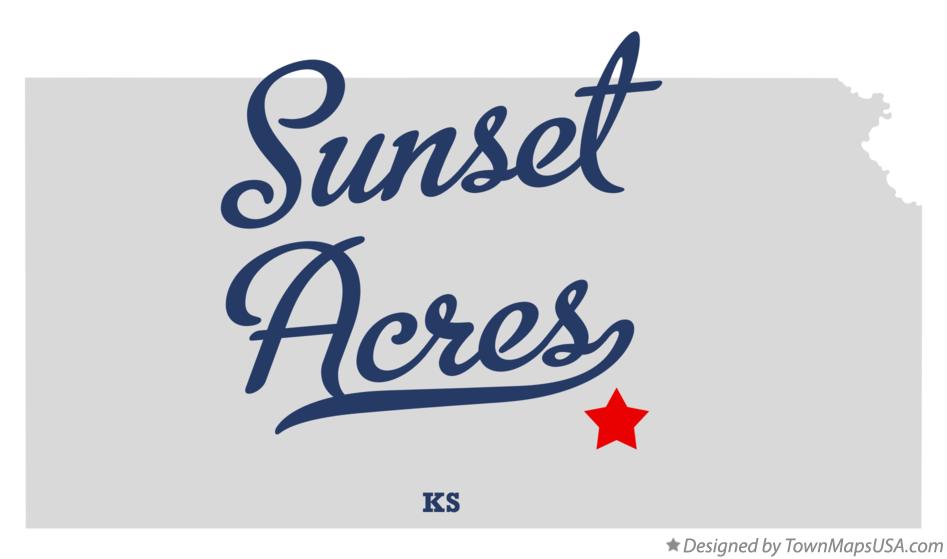 Map of Sunset Acres Kansas KS