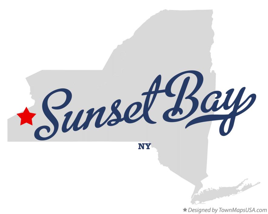 Map of Sunset Bay New York NY