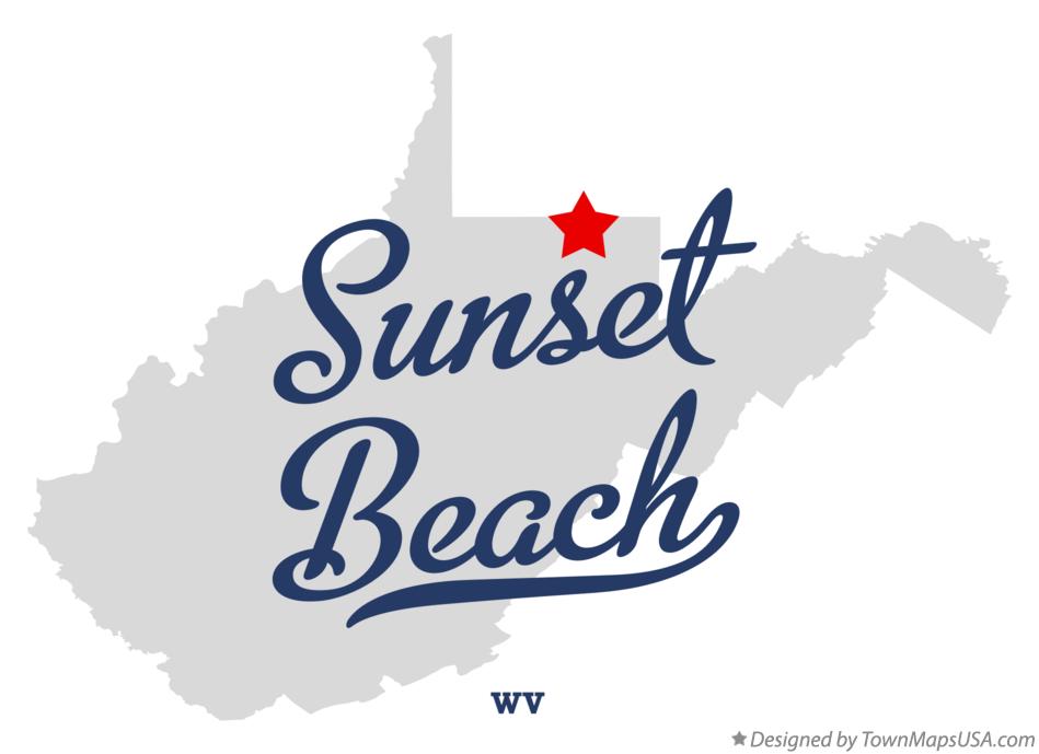 Map of Sunset Beach West Virginia WV