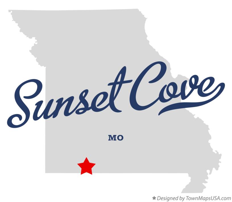 Map of Sunset Cove Missouri MO