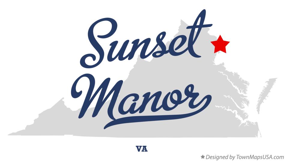Map of Sunset Manor Virginia VA