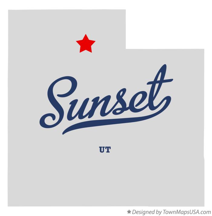 Map of Sunset Utah UT