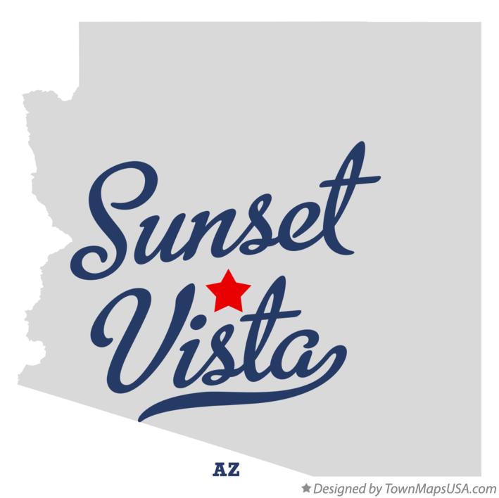 Map of Sunset Vista Arizona AZ