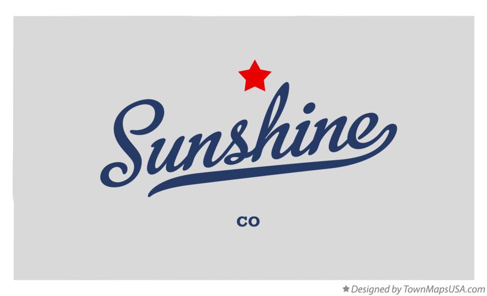 Map of Sunshine Colorado CO